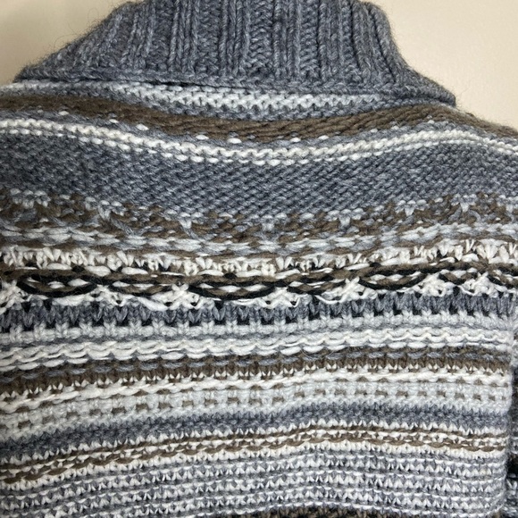 J. Jill Oversized Safety Pin 3D Cardigan wool alpaca - Picture 4 of 7